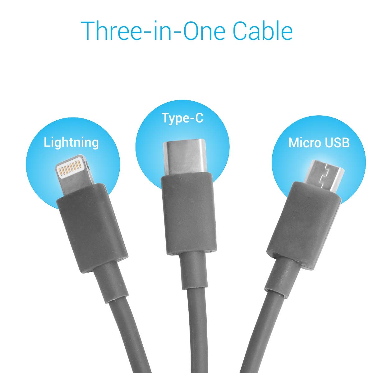 PORTRONICS KONNECT ATRIO 3 IN 1 CABLE