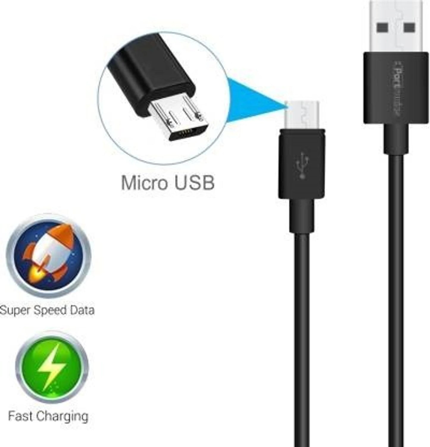 PORTRONICS KONNECT CORE MICRO USB CABLE