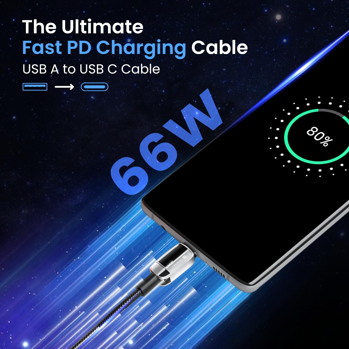 PORTRONICS KONNECT GRID A TO TYPE C CABLE