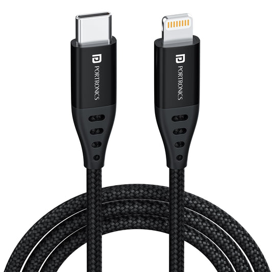 PORTRONICS KONNECT L1 TYPE C TO 8 PIN CABLE