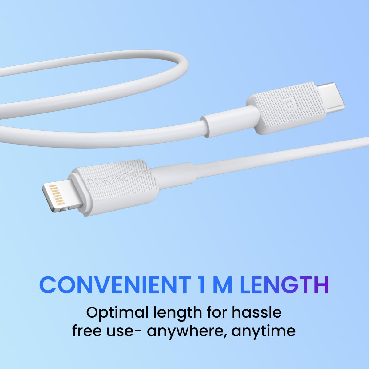 PORTRONICS KONNECT LINK CL C TO LIGHTING CABLE