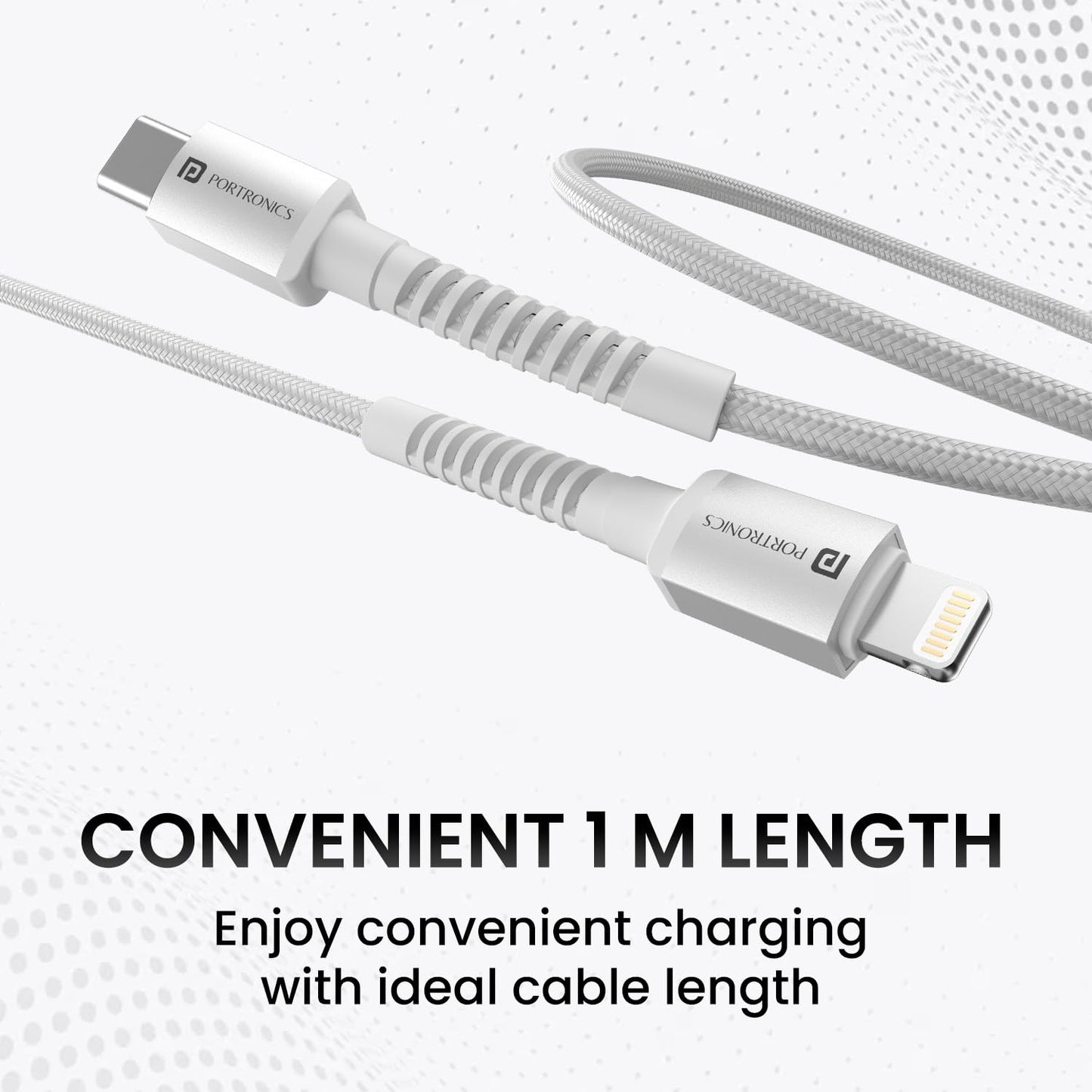 PORTRONICS KONNECT X 27W C TO 8 PIN CABLE