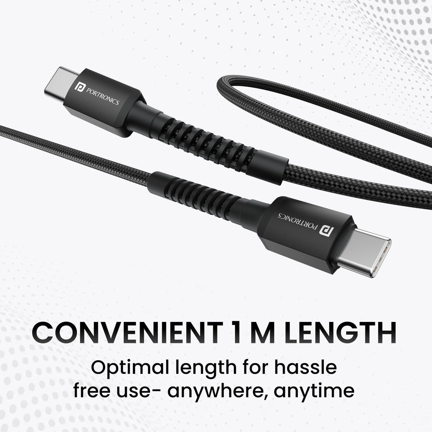 PORTRONICS KONNECT X 60W C TO C CABLE