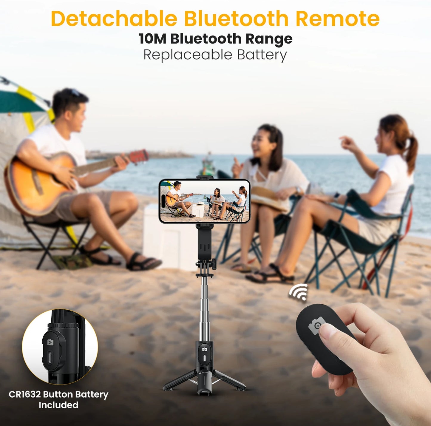 PORTRONICS LUMISTICK MINI SELFIE STICK