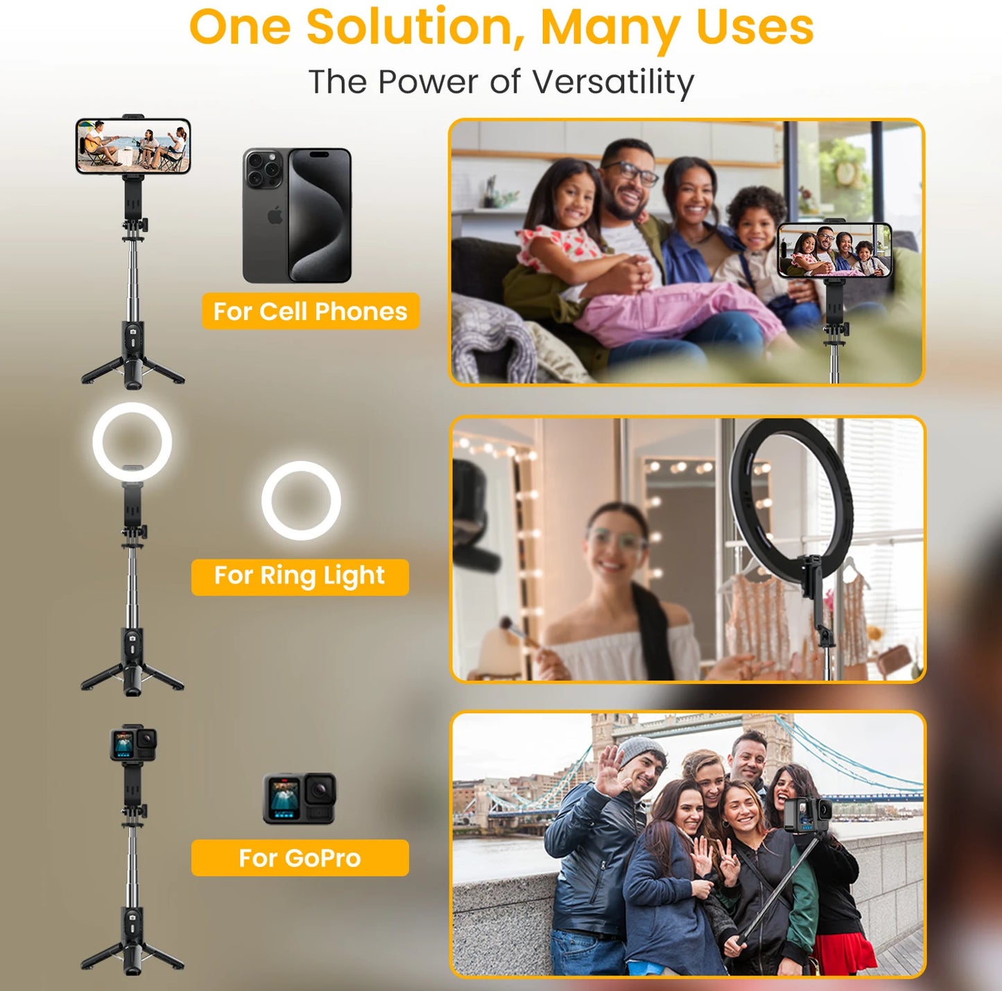PORTRONICS LUMISTICK MINI SELFIE STICK