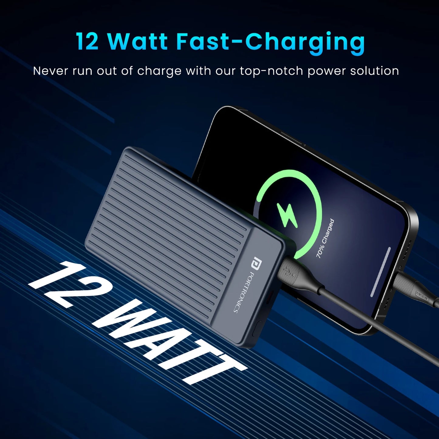 PORTRONICS LUXCELL B12 10K POWERBANK