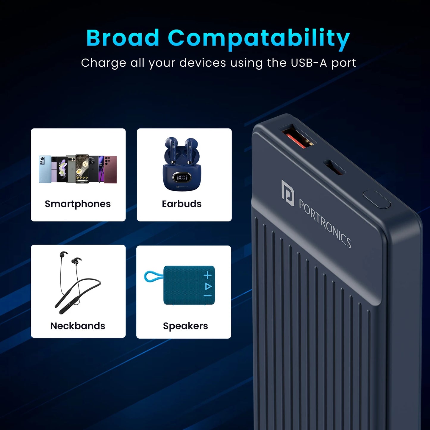 PORTRONICS LUXCELL B12 10K POWERBANK