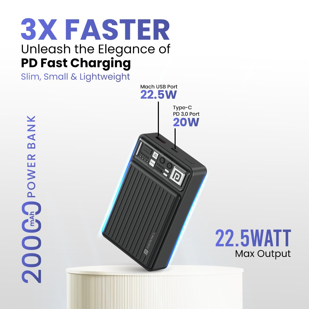 PORTRONICS LUXCELL MINI 20K POWERBANK