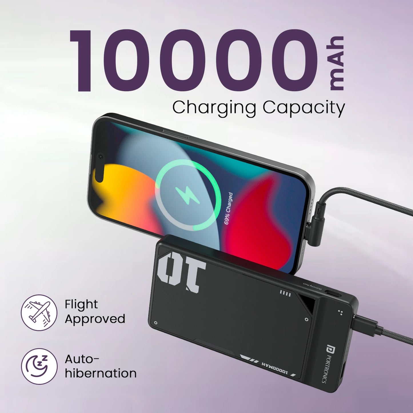 PORTRONICS LUXCELL UNO 10K POWER BANK