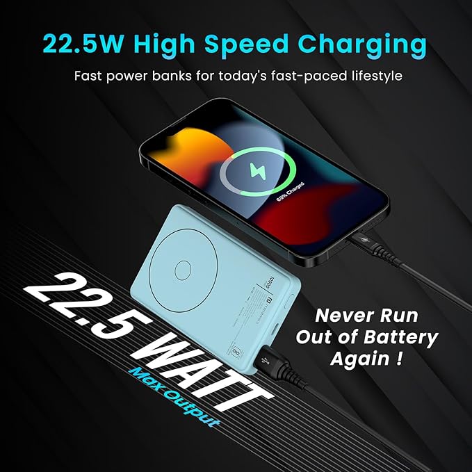 PORTRONICS LUXCELL WIRELESS MINI 10K PB