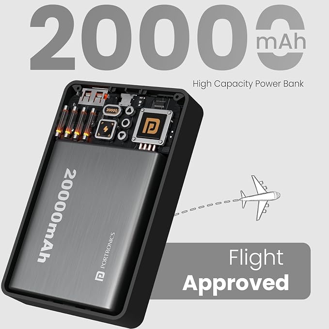 PORTRONICS LUXCELL WIRELESS MINI 20K POWERBANK
