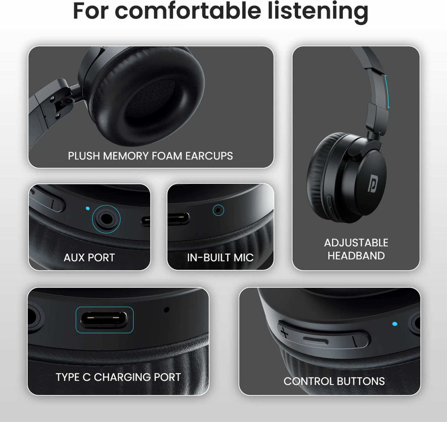 PORTRONICS MUFFS M2 BOOM HEADPHONE