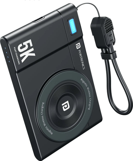 PORTRONICS POWER SHUTTER AIR 5000MAH WIRELESS POWER BANK