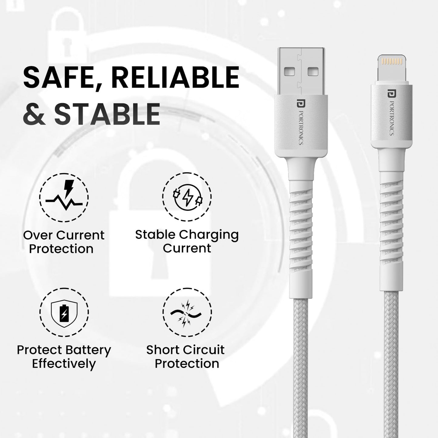 PORTRONICS USB TO 8 PIN CABLE