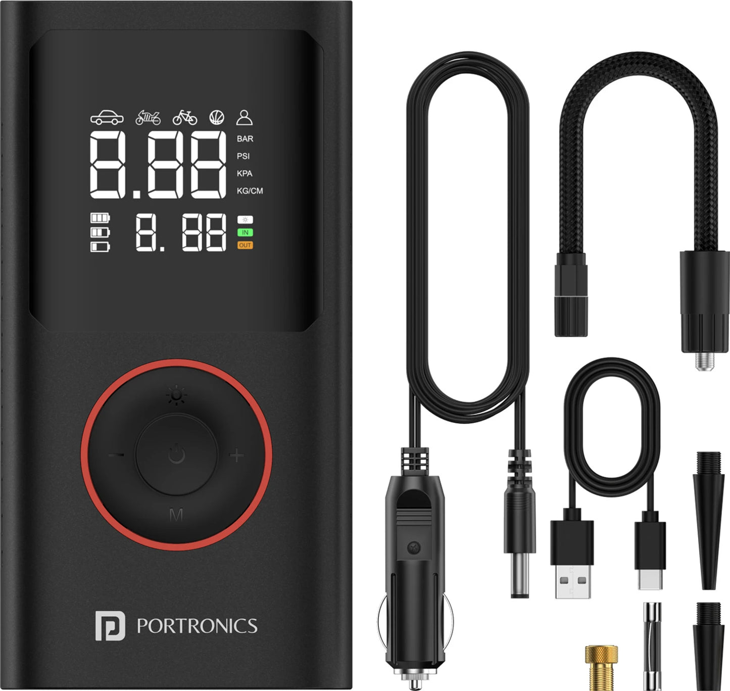 PORTRONICS VAYU TYRE INFLATOR 1480