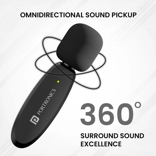 PORTRONICS VLOGMATE WR MICROPHONE