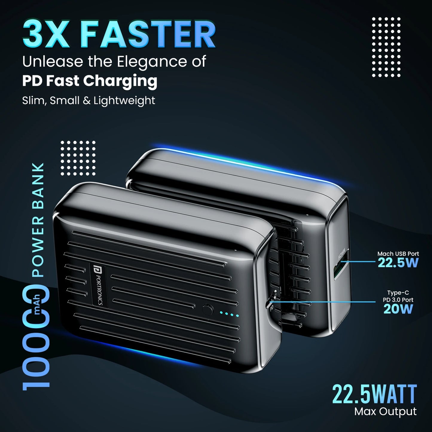 PORTRONICS ZAPCELL 1000 POWERBANK