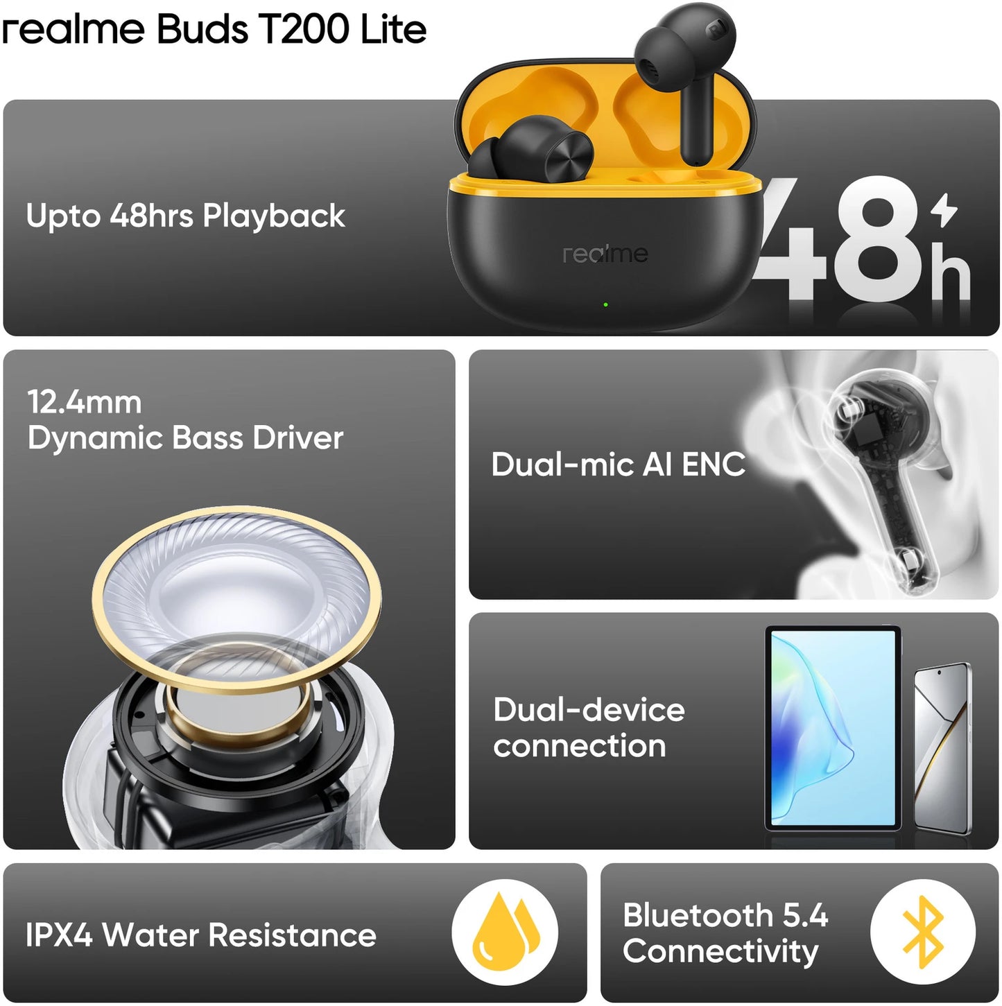REALME BUDS T200 LITE