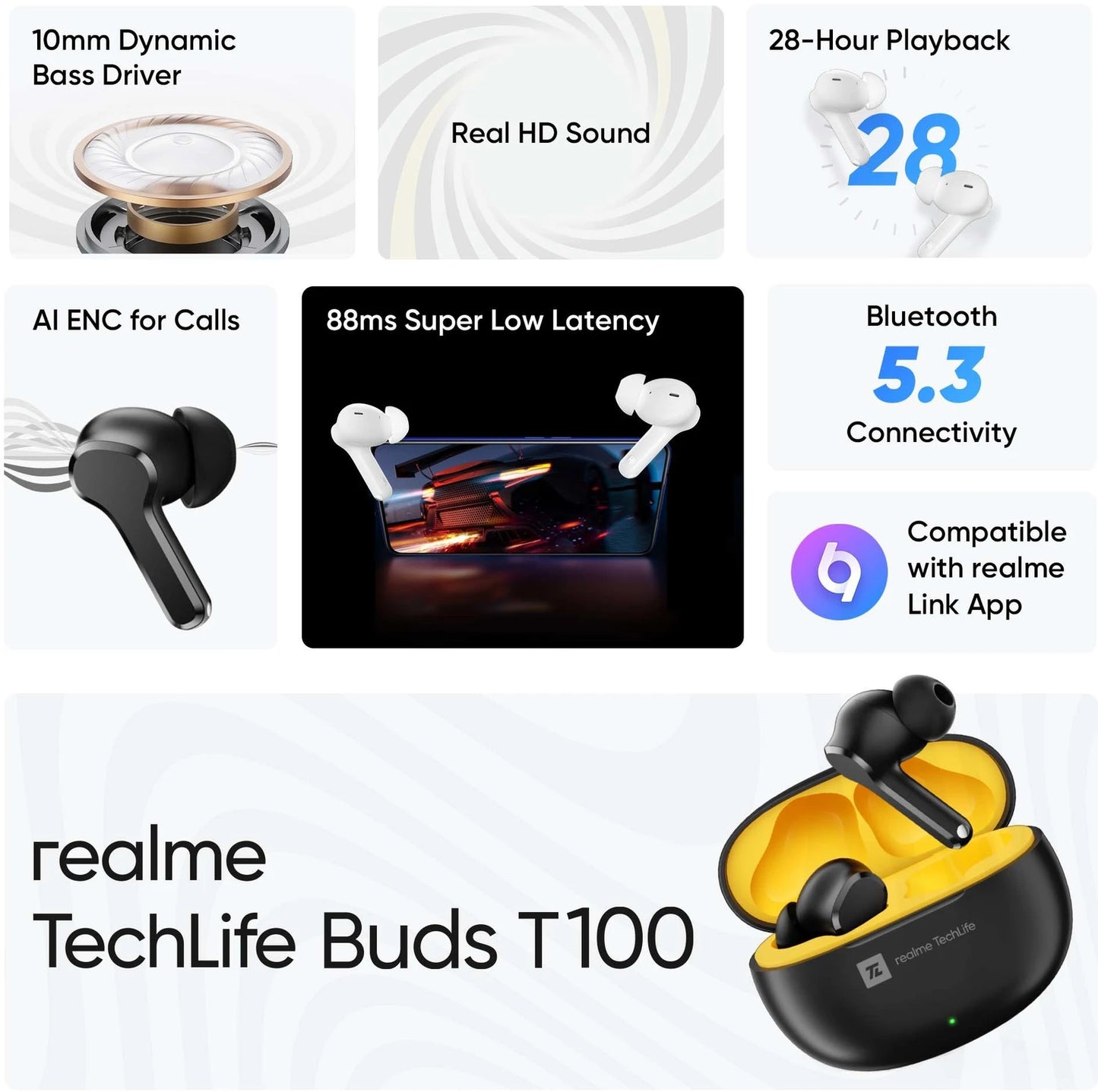 REALME TECHLIFE  BUDS T100