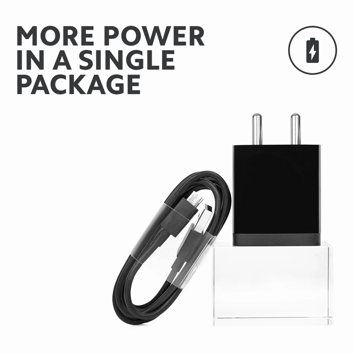 XIAOMI 2A FAST CHARGER WITH CABLE