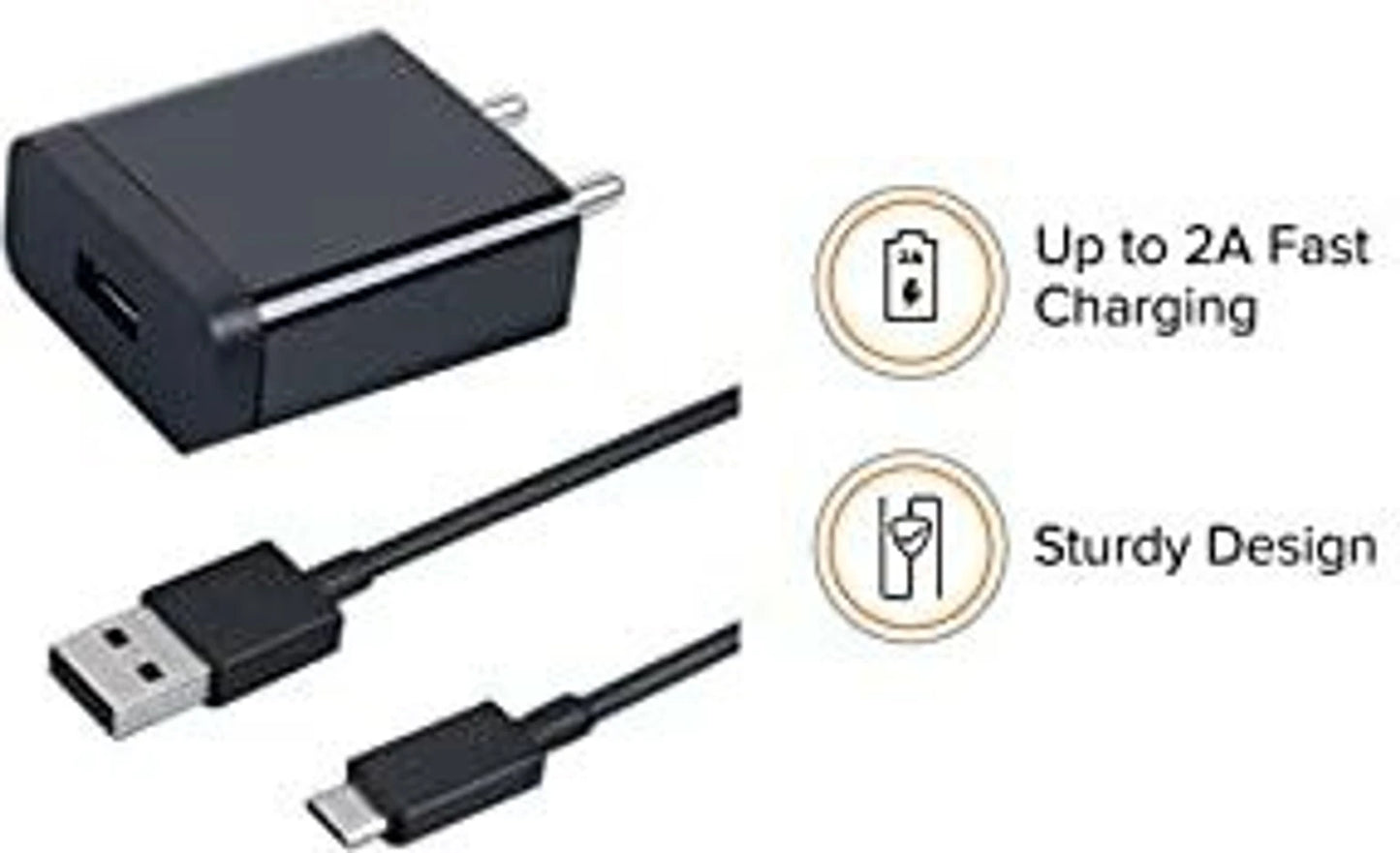 XIAOMI 2A FAST CHARGER WITH CABLE