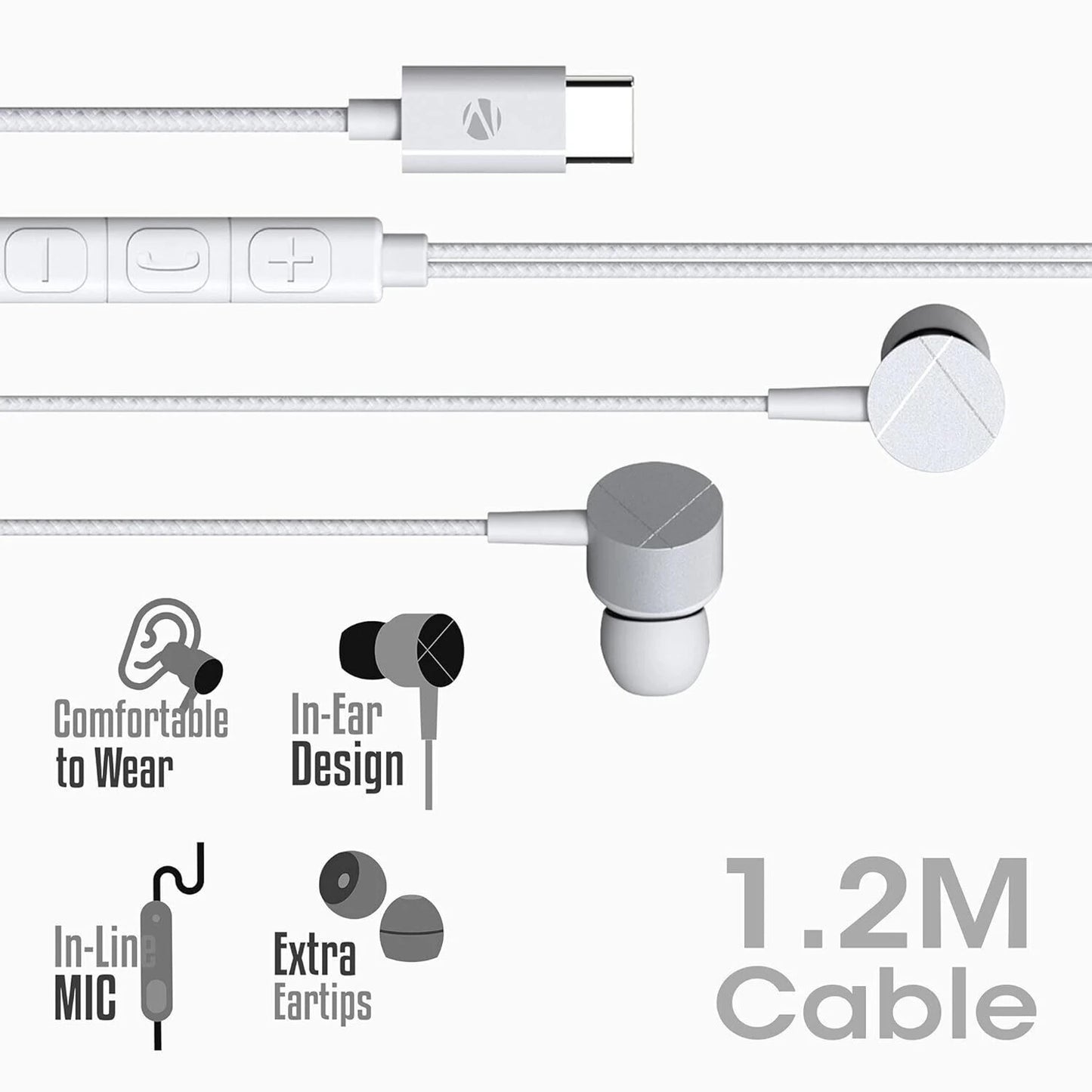 ZEBRONICS BUDS C2 WIREDD HEADSET