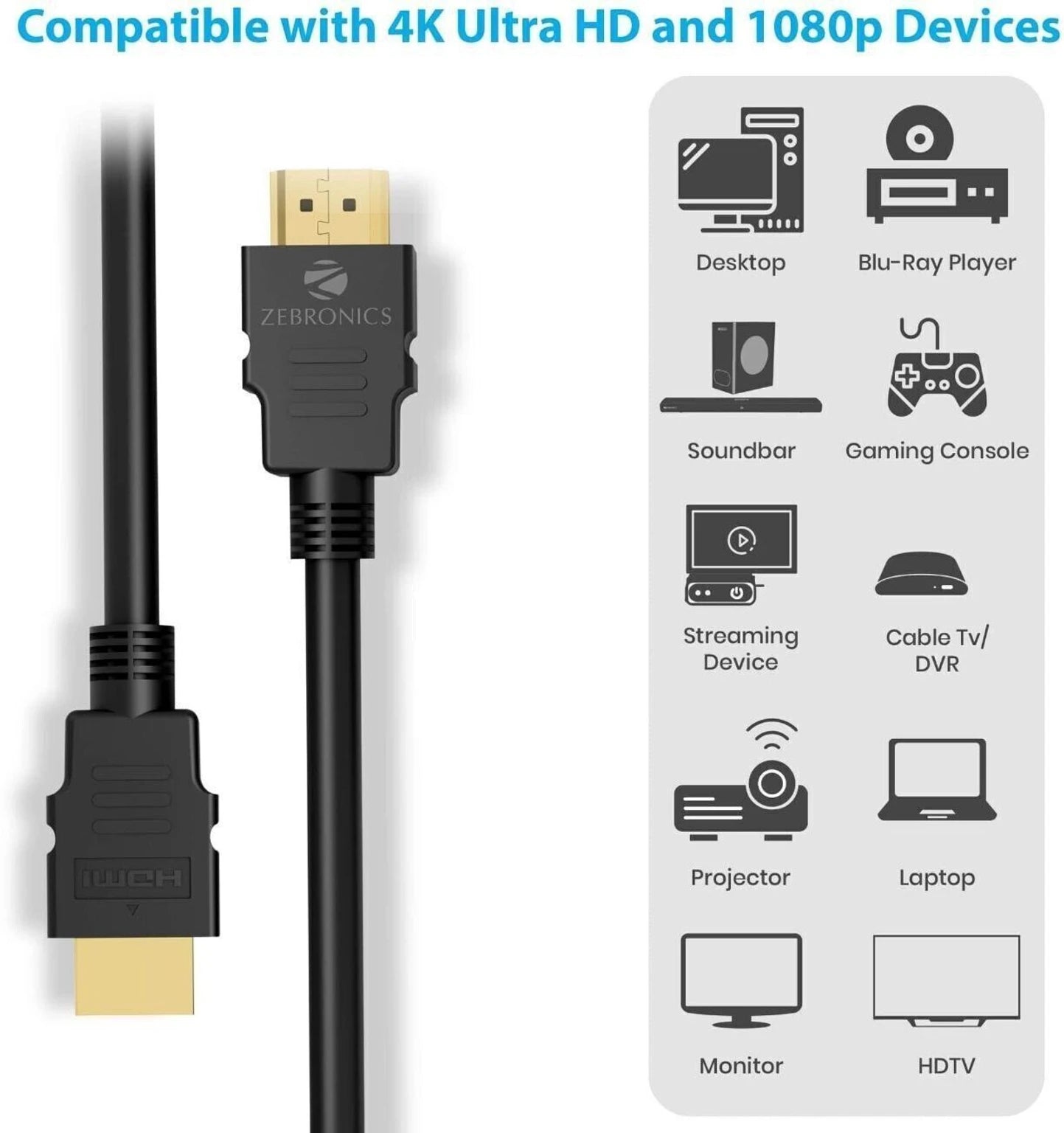 ZEBRONICS HDMI 1.5M CABLE