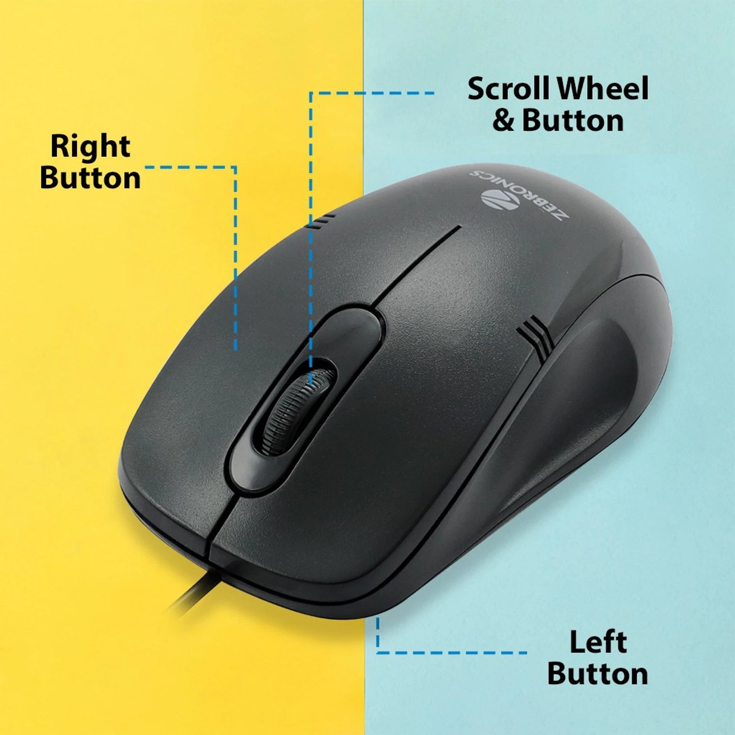 ZEBRONICS POWER + OPTICAL MOUSE