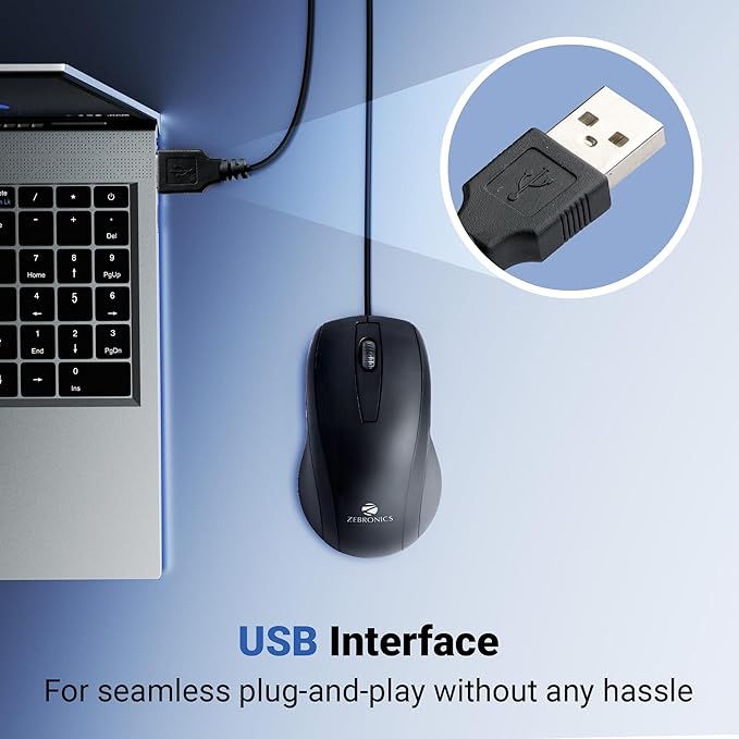 ZEBRONICS USB OPTICAL MOUSE ALEX
